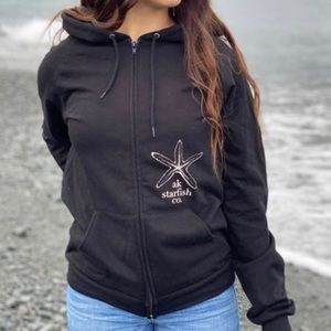 AK Starfish Co Zip Up Hoodie